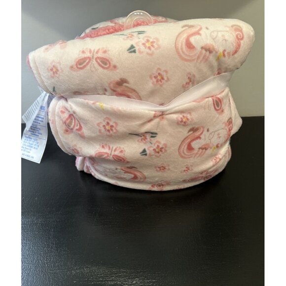 Le Bebe Favorite Pink 30” X 40” Unicorn Blank Neck Pillow Set New With Tags - Picture 12 of 12